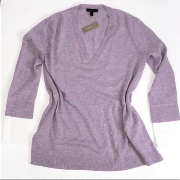 J. Crew Sweaters - J. Crew Oversized Sweater with Shirt Cuffs